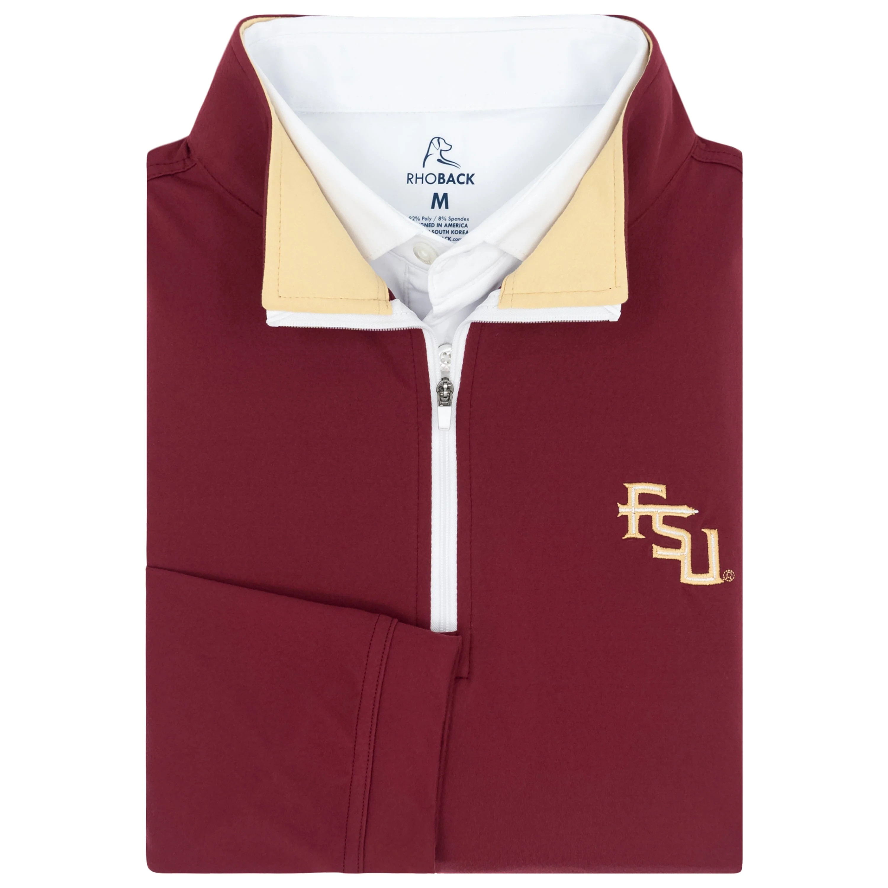 Solid Collegiate Q-Zip - FSU | RHOBACK