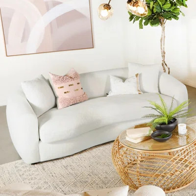 Bethony 90" Round Arm Curved Sofa | Wayfair North America