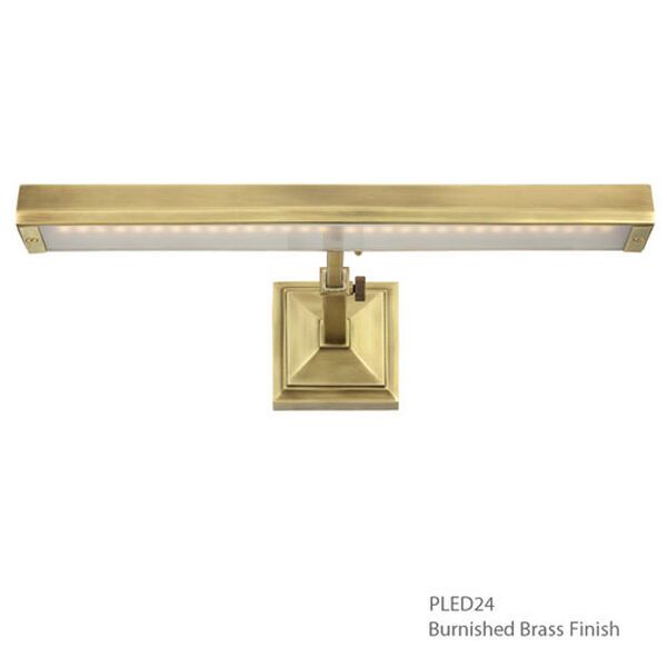 Hemmingway Burnished Brass 25-Inch LED Picture Light | Bellacor