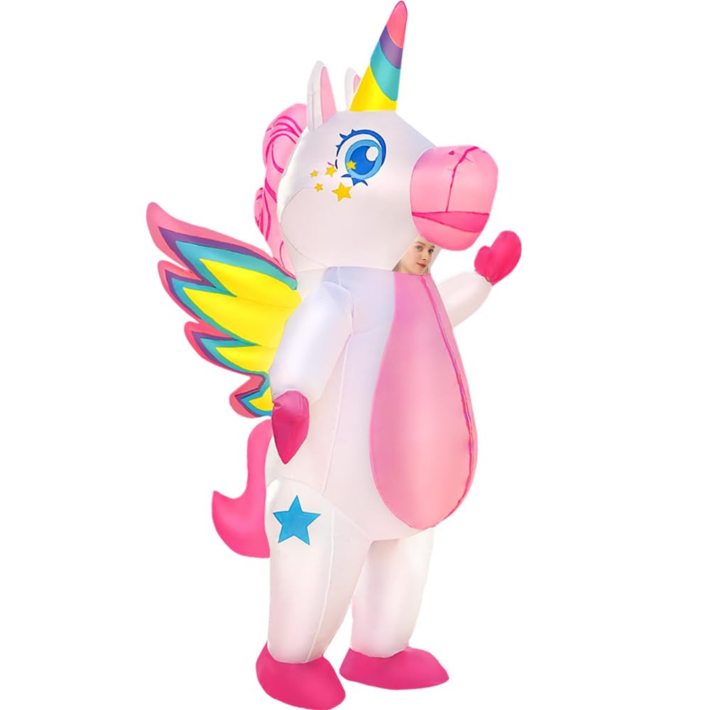 KOOY Unicorn Costume, Inflatable Unicorn Costume Adult, Blow Up Costumes for Adults, Funny Hallow... | Amazon (US)