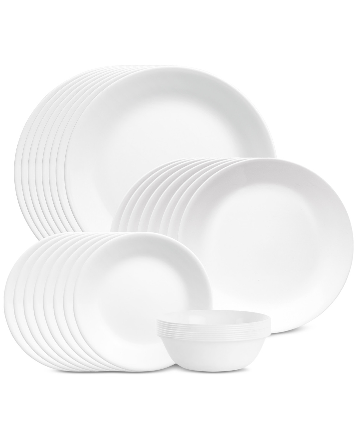 Corelle Shimmering White 32 Pc. Dinnerware Set, Service for 8 - White | Macy's AU | APAC