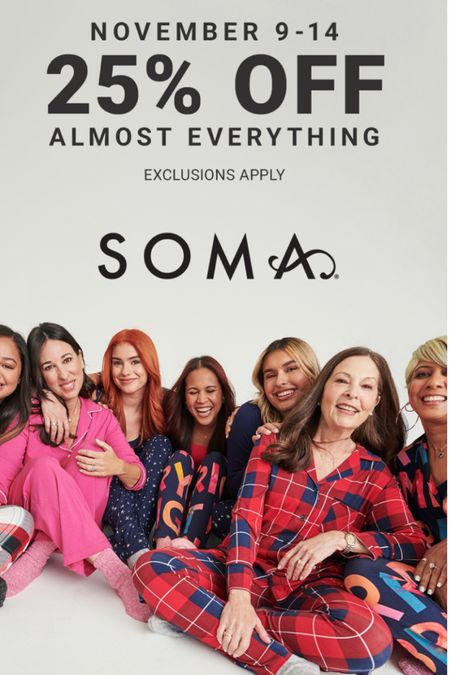 Soma Sale 25% off almost the entire site🎁🎄♥️

Pj’s lounge wear, bras, panties!
Great gift ideas🎁🎁🎁

Some of my favorite Soma pieces and great Holiday gift ideas. 

Grab some cute and comfy pieces on Sale.



#LTKHoliday #LTKsalealert