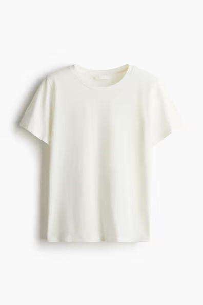 H & M - Cotton T-Shirt - White | H&M (US + CA)