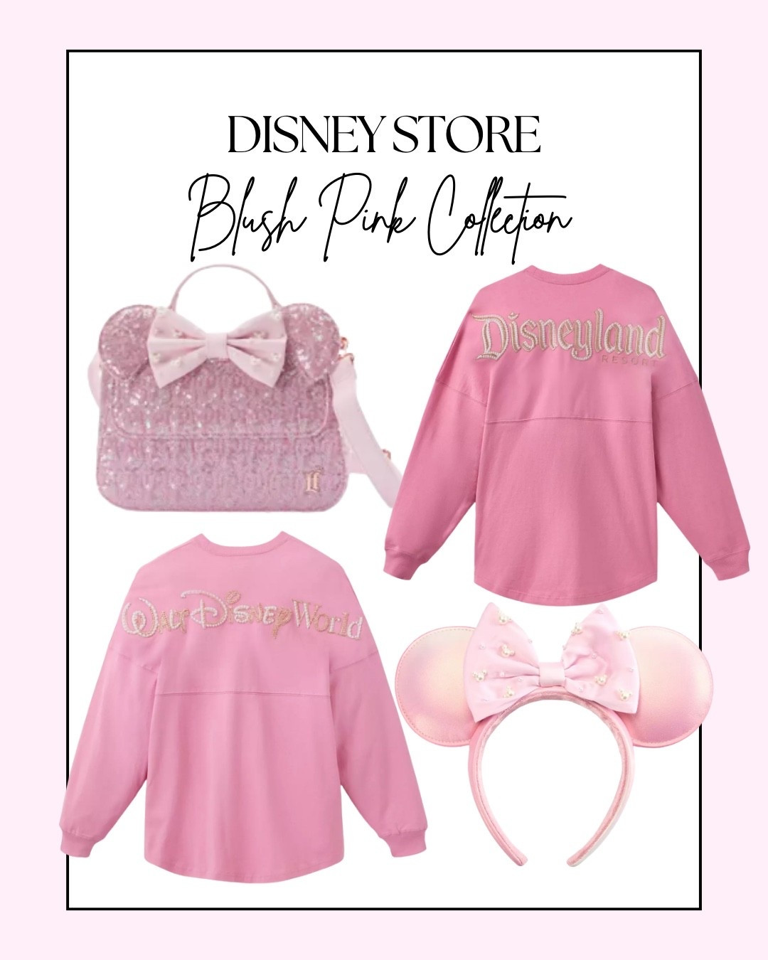 Disney Store blush pink collection🎀🩷🐭
