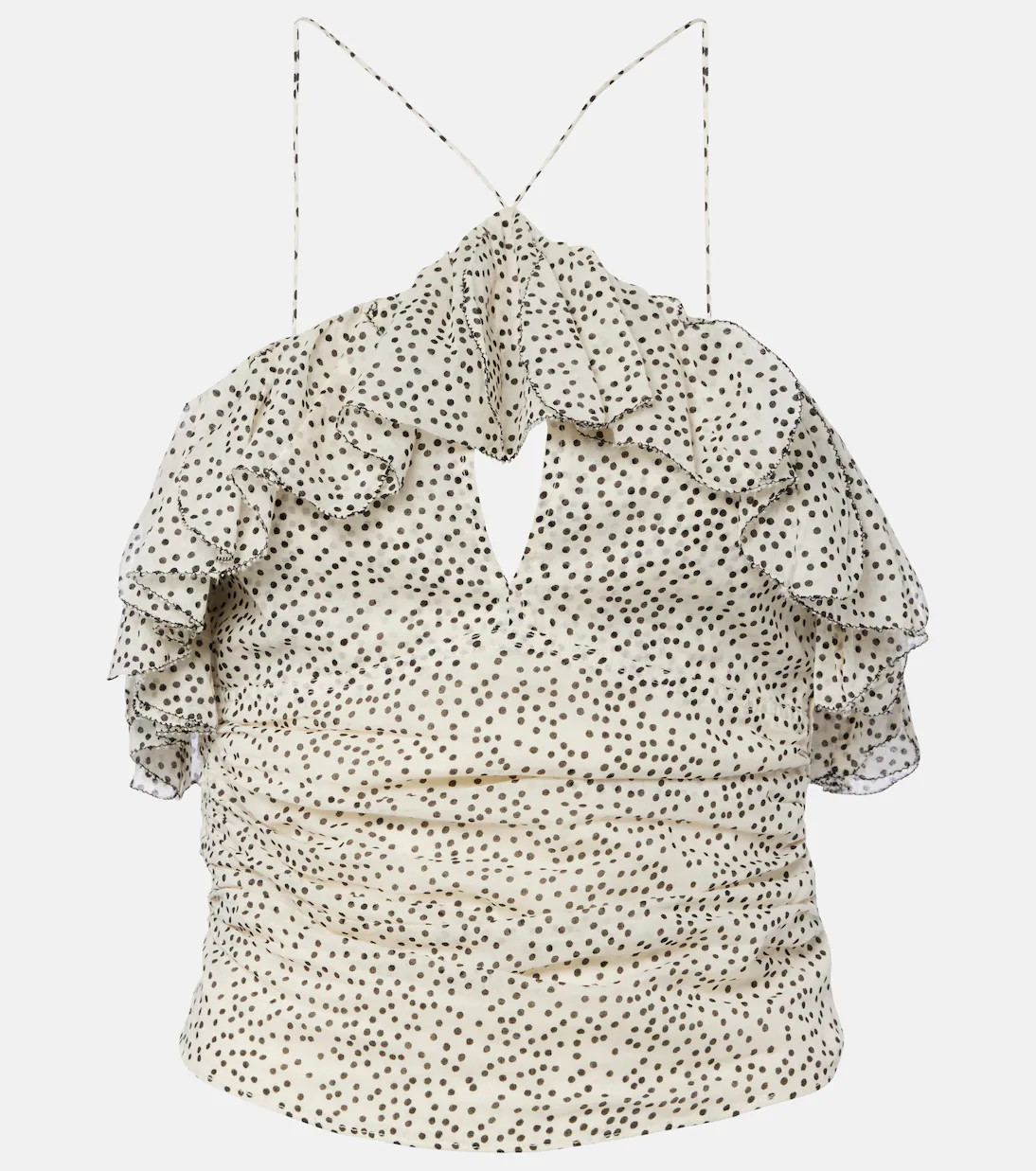 Djimia halterneck cotton-blend top | Mytheresa (US/CA)