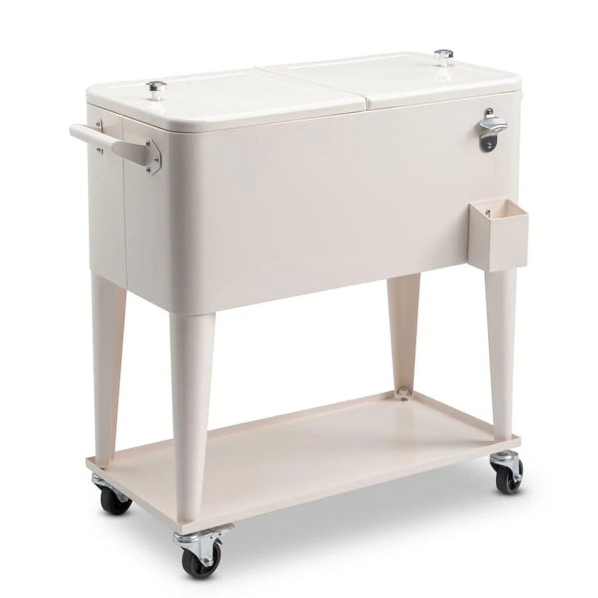 BAYUELSWU 80 Quart Patio Cooler Rolling Cooler Ice Chest with Wheels, Cooler Carts Square with Sh... | Walmart (US)