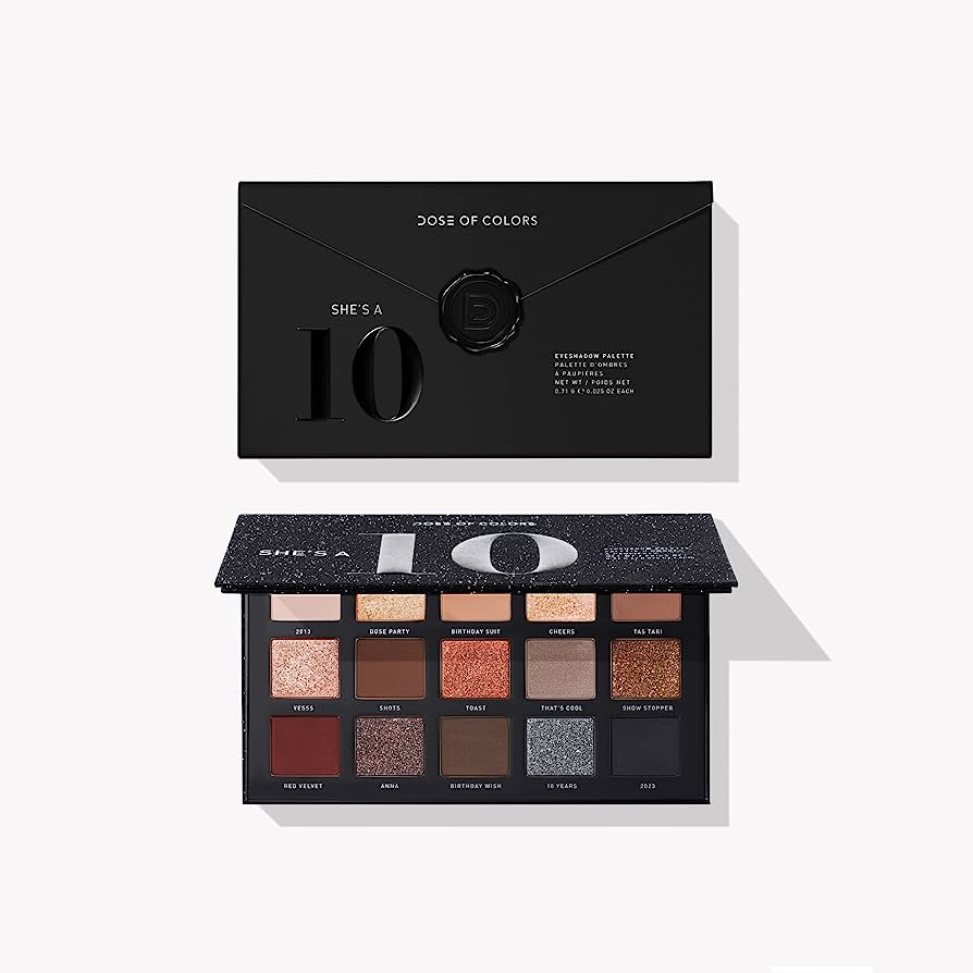 Dose of Colors 10 YRS Birthday Collection She's a 10 Eyeshadow Palette | Amazon (US)