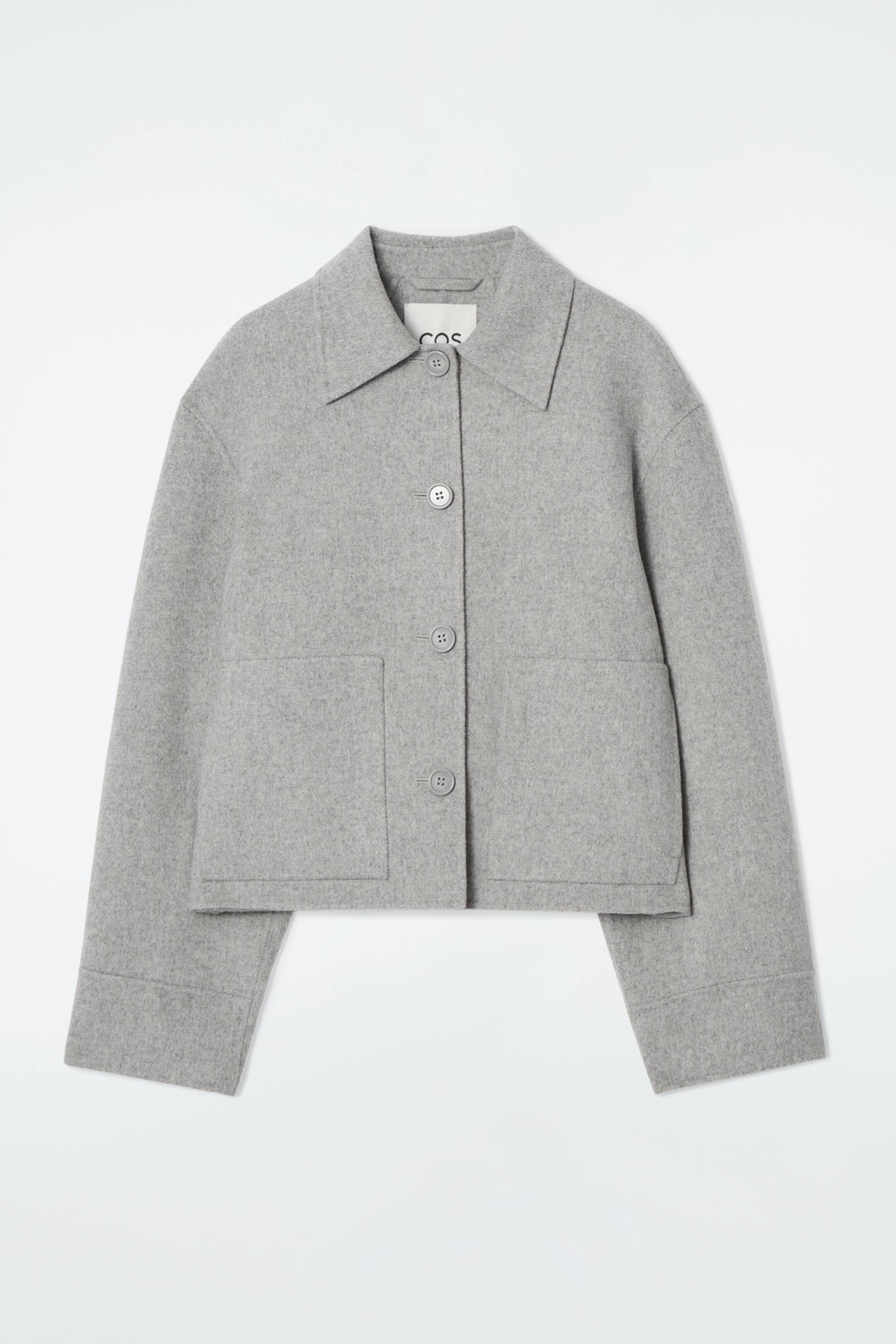 BOXY DOUBLE-FACED WOOL JACKET | H&M (UK, MY, IN, SG, PH, TW, HK)