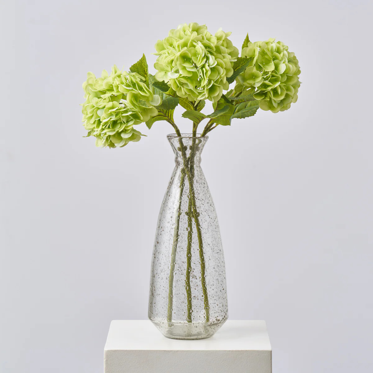 Real Touch Lime Green Hydrangea Bloom Single Stem Spray - 27" | Darby Creek Trading