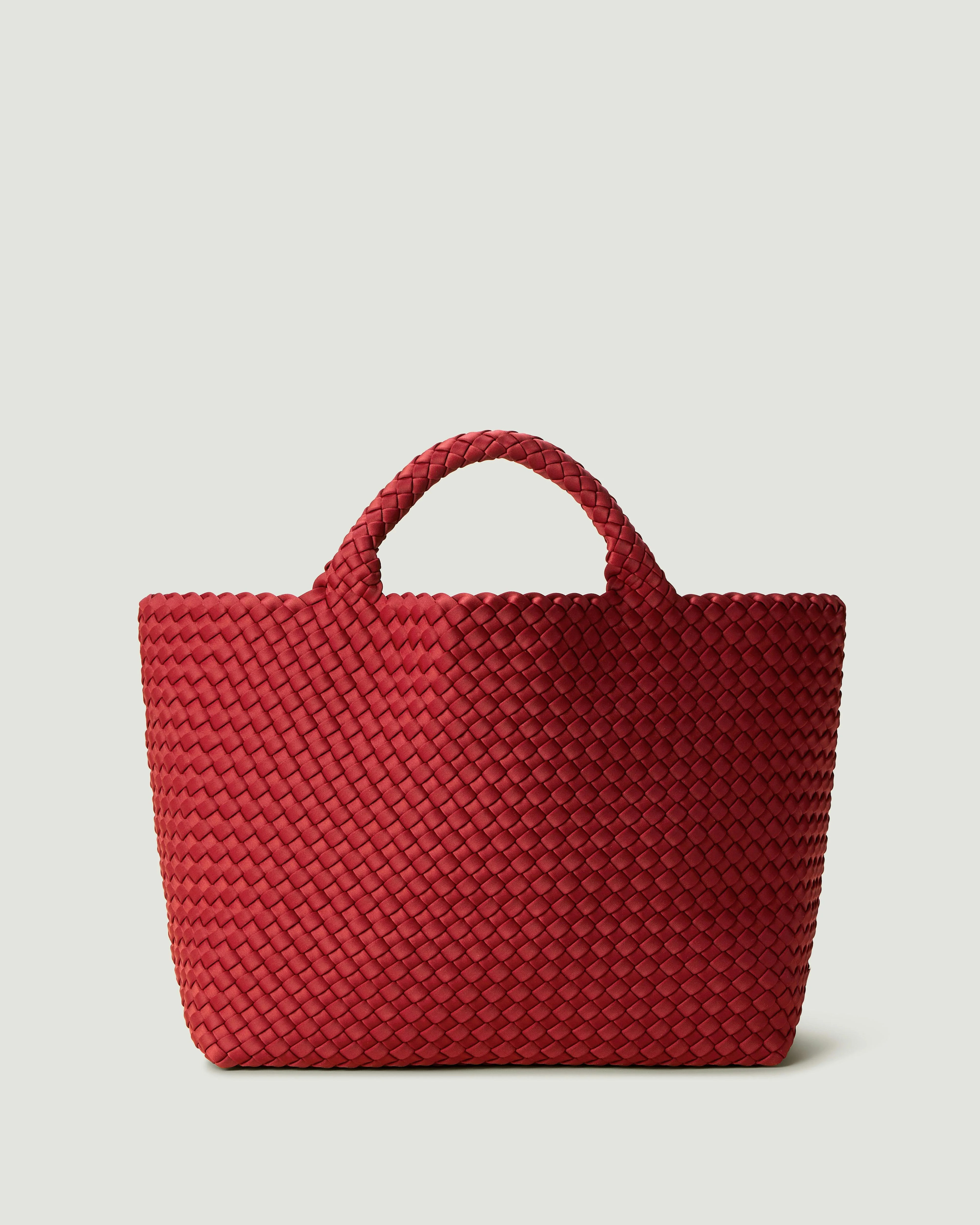 St. Barths Medium Tote | Rosso | Maisonette