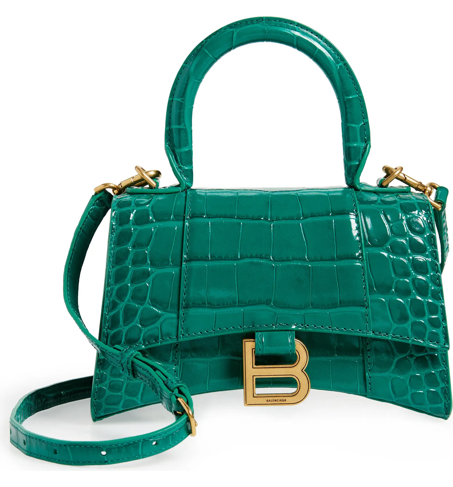 Extra Small Hourglass Leather Top Handle Bag | Nordstrom