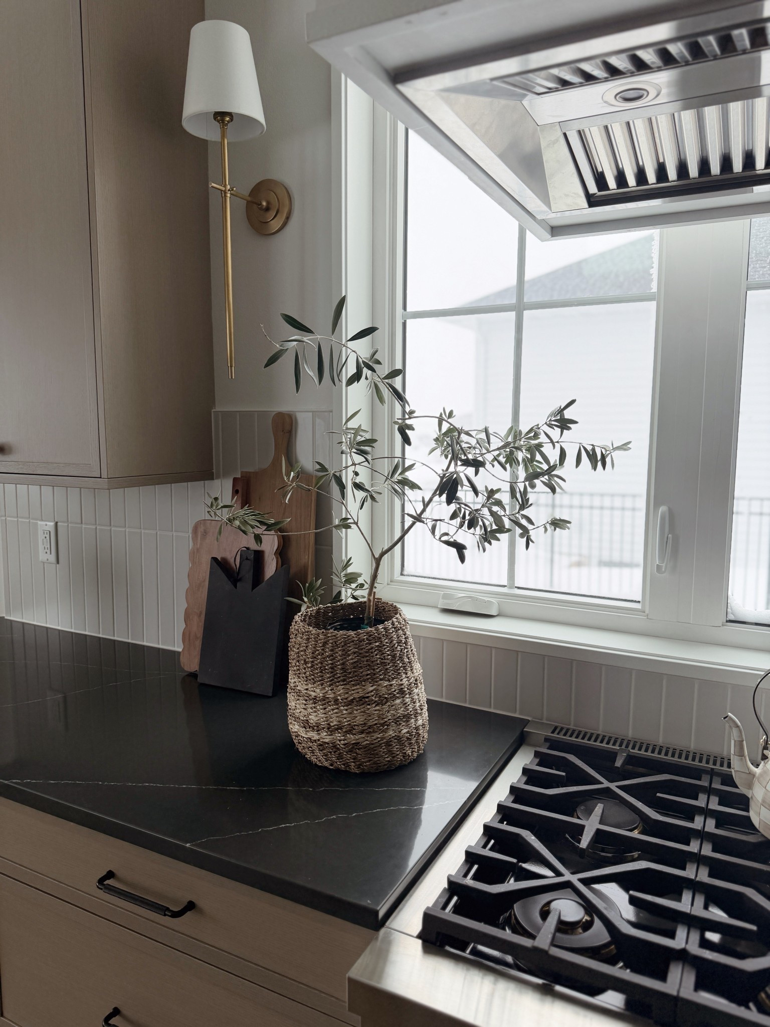 Love our cute little olive tree! We’ve had this guy for a few years now and he’s grown soo much. Olive trees like full sunlight for a majority of the day so not a good plant for dark spaces. Linked a faux option as well!

#LTKFindsUnder50 #LTKHome