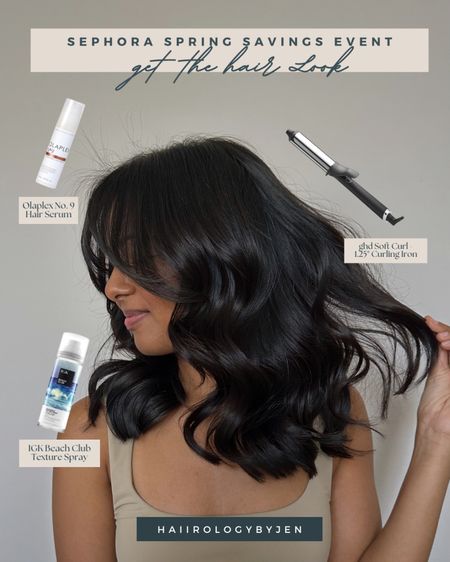 Sephora Spring Sale - get the hair look (beach waves) 🌊.

As a professional stylist I use these products in my day-to-day and only recommend products I would purchase with my own money. 

Hairstyle, ghd curling iron, hair care, hair products, Sephora, beauty, hair 

#LTKxSephora #LTKsalealert #LTKbeauty