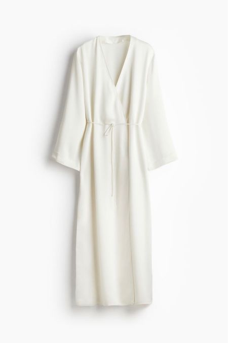 Ivory Satin slip dress and robe 

#LTKSeasonal #LTKfindsunder100 #LTKstyletip