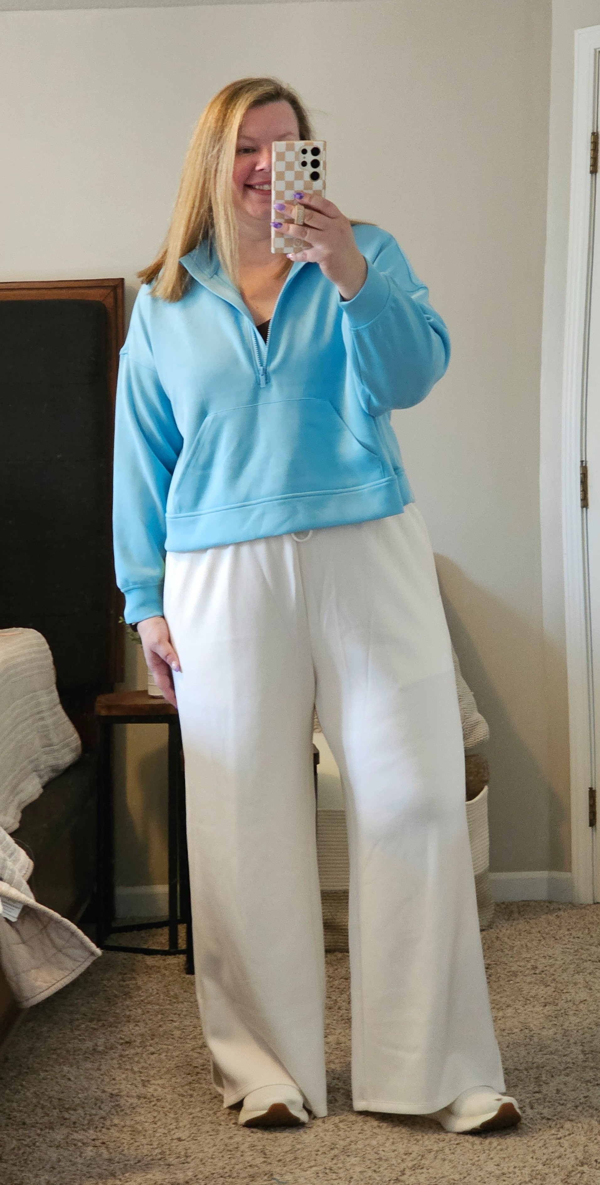 Another day another cozy fit.  Wearing an XXL in both. Wishing the weather would pick a temperature (and preferably a warmer one).

#LTKover40 #LTKfindsunder50 #LTKmidsize