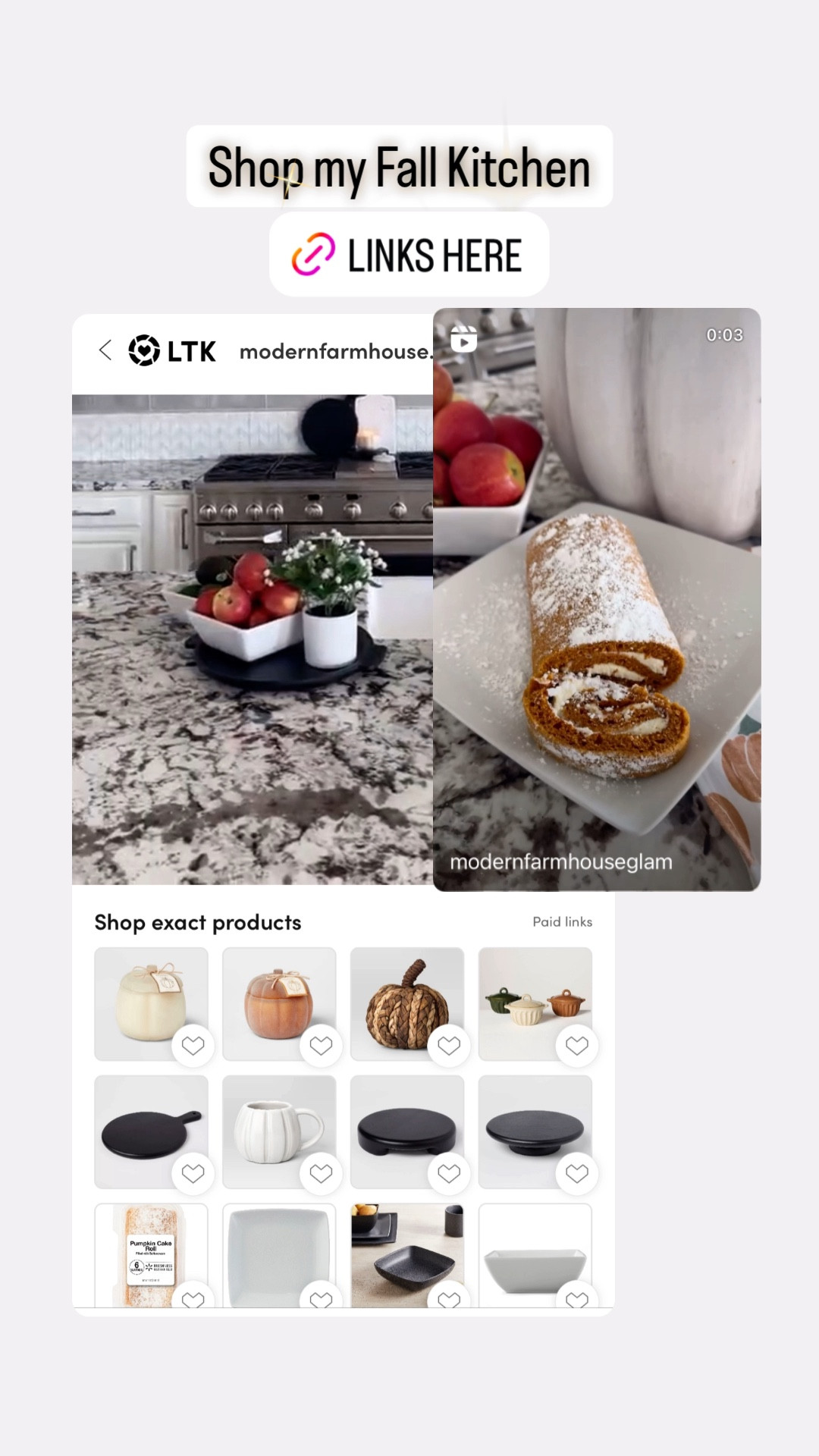 Fall kitchen at Modern Farmhouse Glam 

#LTKHome #LTKSeasonal #LTKVideo