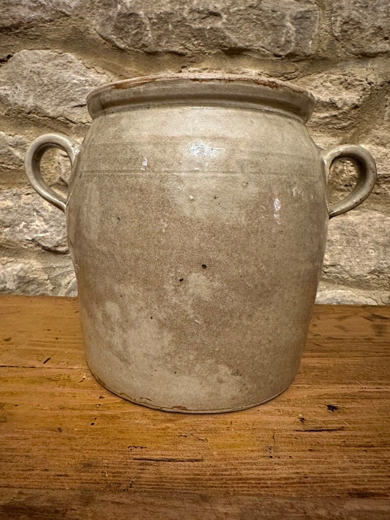 Vintage French Stoneware Confit Pot | Etsy (US)