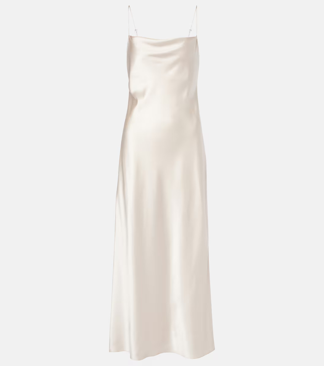 Sense Of Shine draped silk-blend slip dress | Mytheresa (UK)