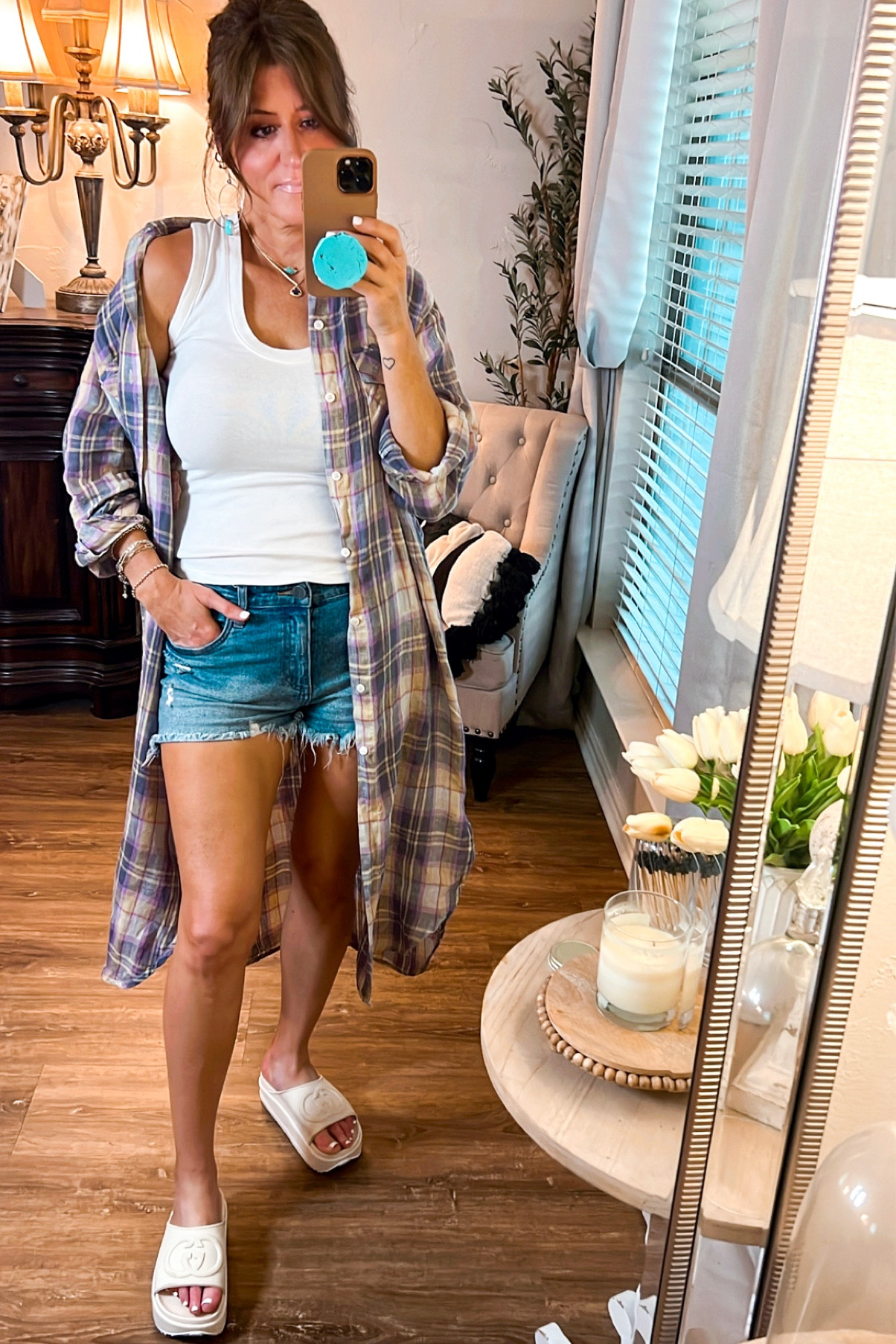 Free People plaid Maxi top, wearing size XS  

#LTKFind #LTKstyletip