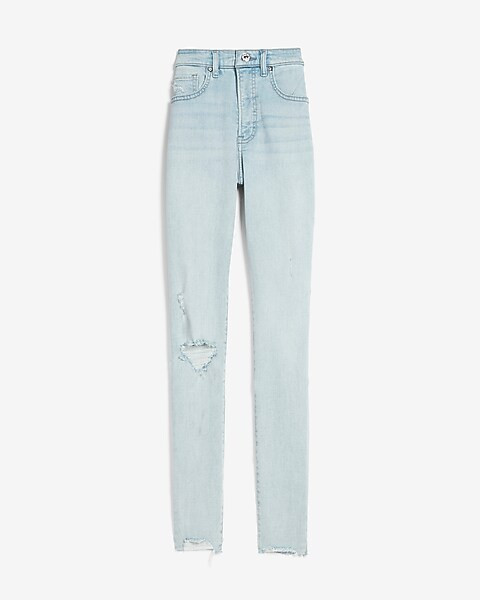 High Waisted Ripped Raw Hem Skinny Jeans$69.99 marked down from $88.00$88.00 $69.99$25 in Cart5 o... | Express