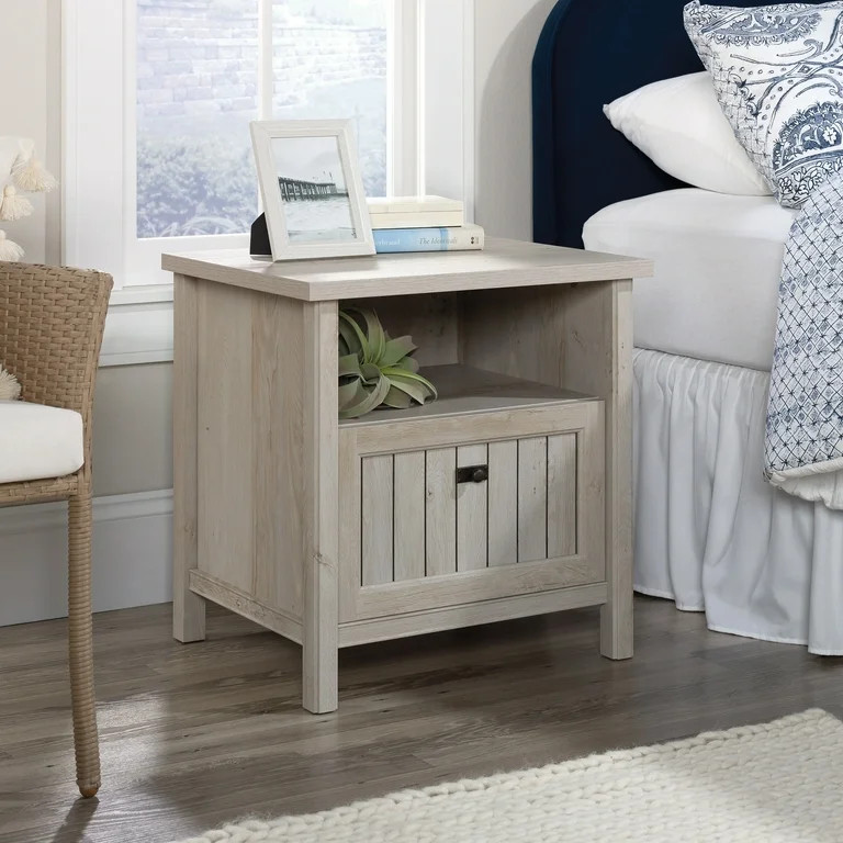 Sauder Costa Engineered Wood Night Stand in Chalked Chestnut Finish | Walmart (US)