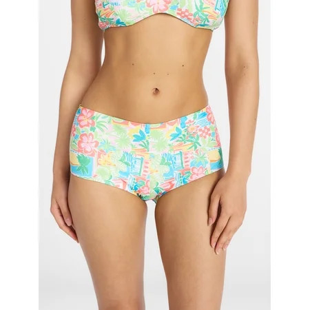 No Boundaries Low Rise Shortie Bikini Swim Bottoms Women s XXS-XXL | Walmart (US)