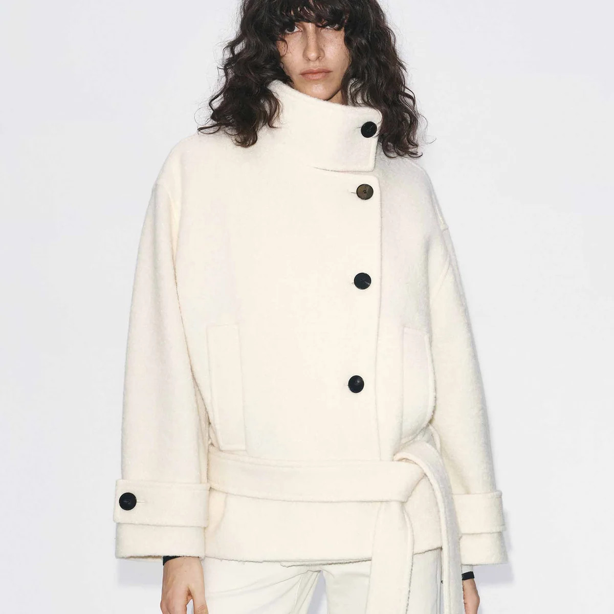 MO&Co. Women's Merino Wool Belt Coat | MO&Co.