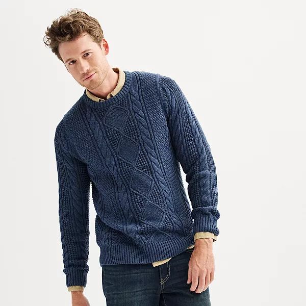 Men's Sonoma Goods For Life® Fisherman Sweater | Kohl's