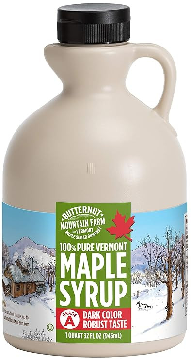 Butternut Mountain Farm Pure Vermont Maple Syrup, Grade A, Dark Color, Robust Taste, All Natural,... | Amazon (US)