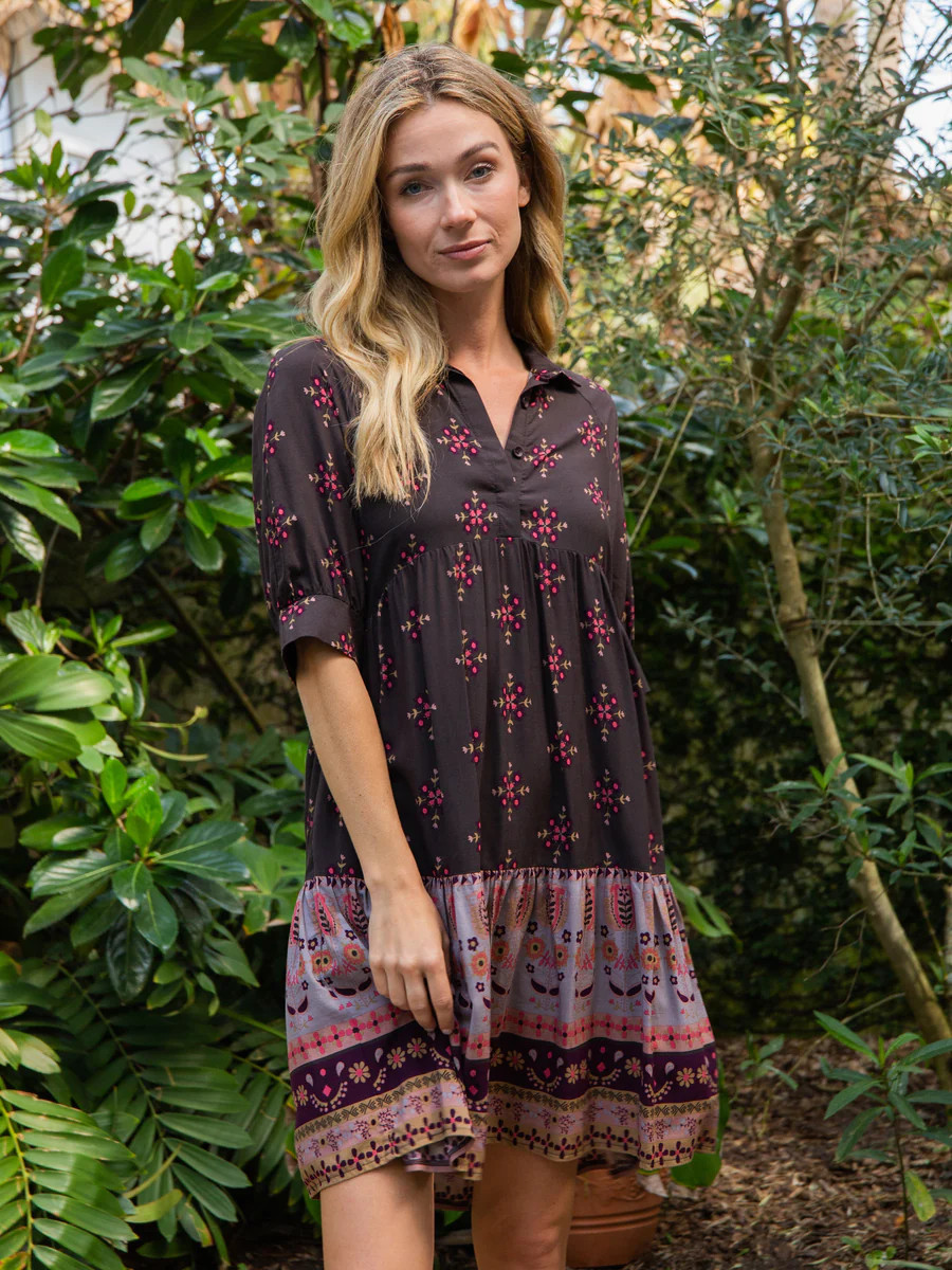 Becca Dress - Mocha Tulip | Natural Life