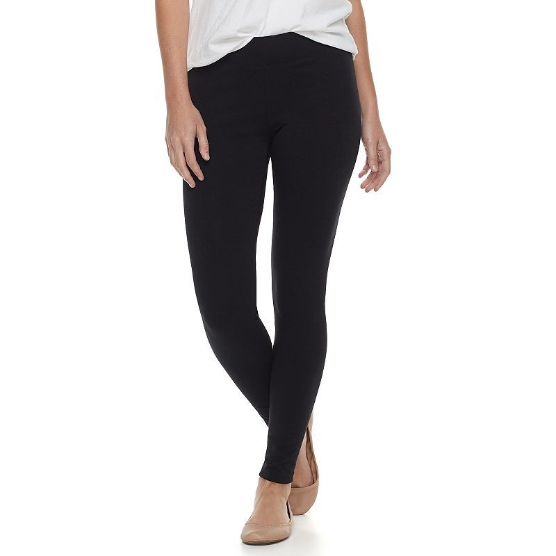 Women's Sonoma Goods For Life® Midrise Leggings, Size: Small, Black | Kohl's