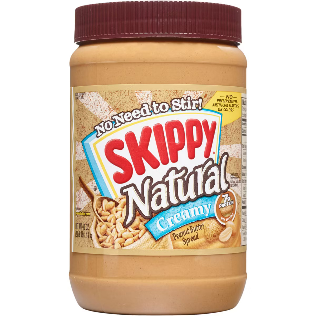 Skippy Natural Creamy Peanut Butter - 40oz | Target