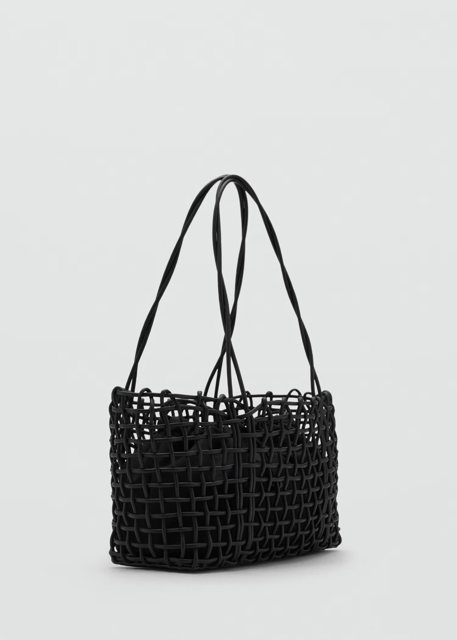 Medium braided shoulder bag - Women | MANGO USA | Mango (US/MX/AU)