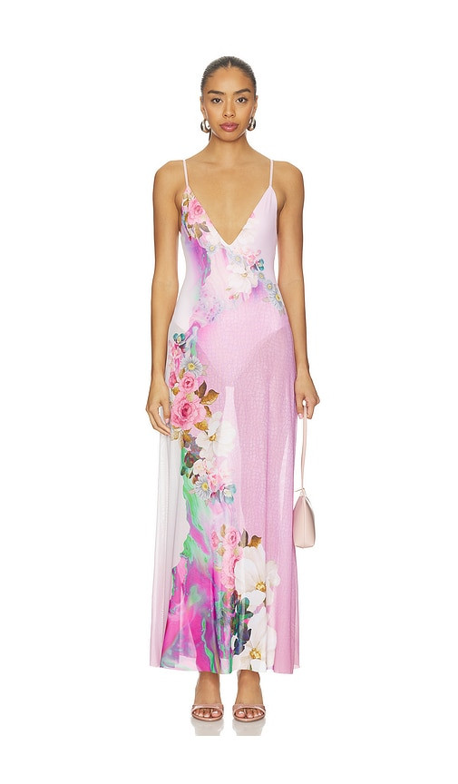 AFRM Rivka Dress in Pink,Purple. - size XXS | Revolve Clothing (Global)