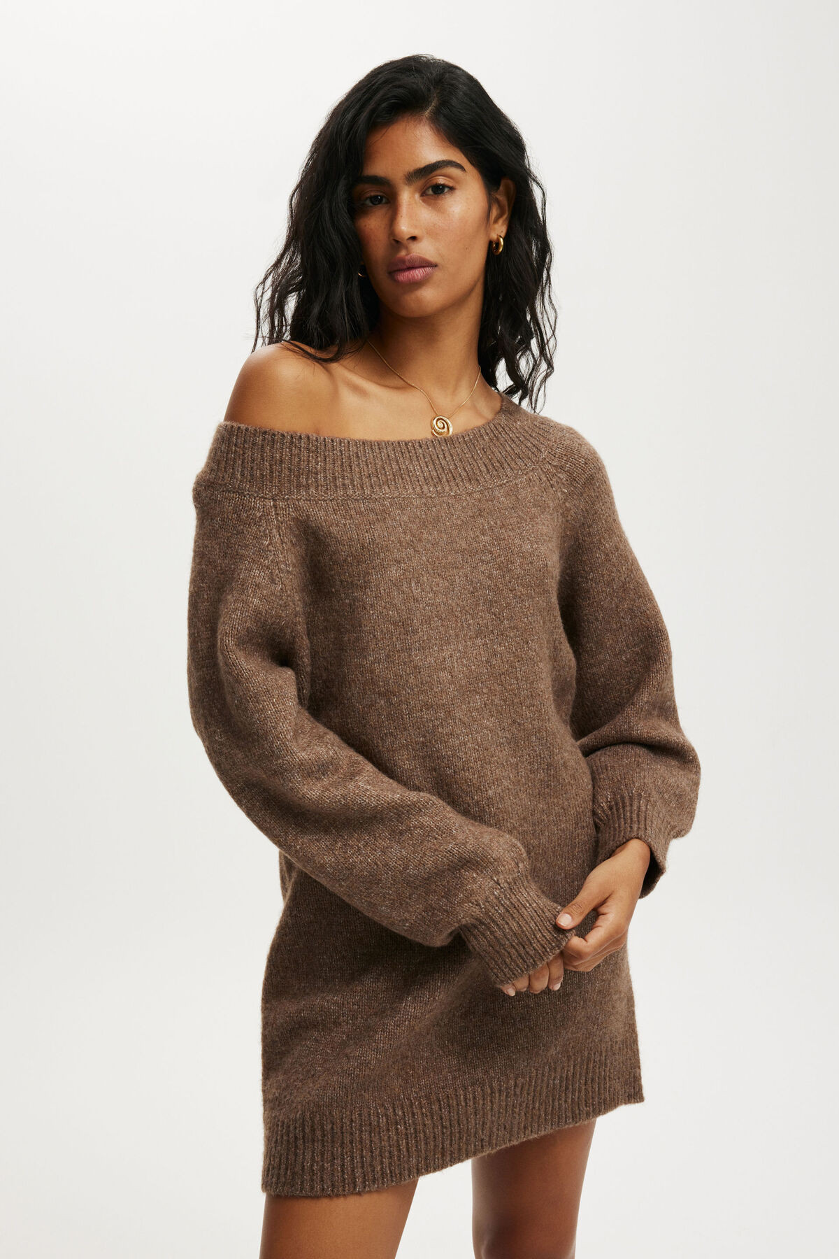 Fluffy One Shoulder Mini Dress | Cotton On (ANZ)