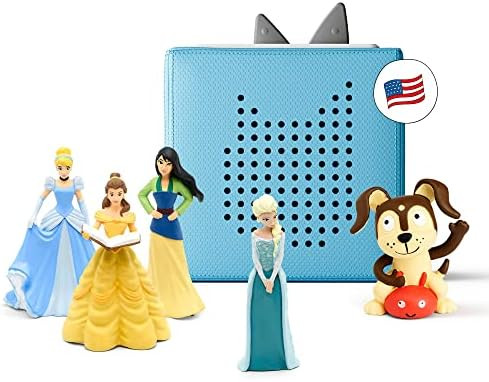 Toniebox Audio Player Starter Set with Elsa, Belle, Cinderella, Mulan, and Playtime Puppy - Imaginat | Amazon (US)