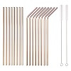 18 Piece Gold Stainless Steel Straws, 8.5 '' Reusable Drinking Straws,with Portable pouch,Suitabl... | Amazon (US)