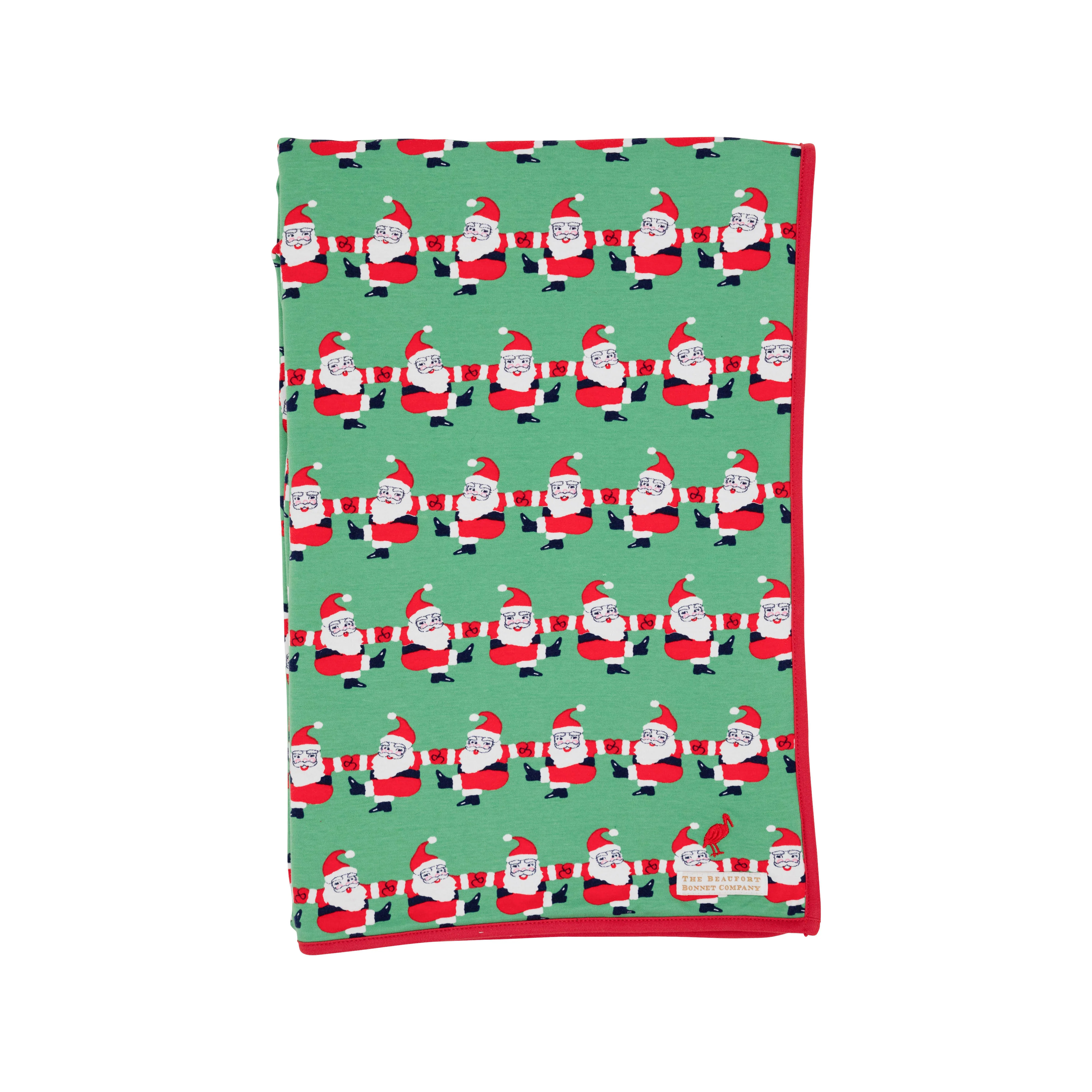 Silent Night Throw - Chris Kringle Kickline with Richmond Red | The Beaufort Bonnet Company