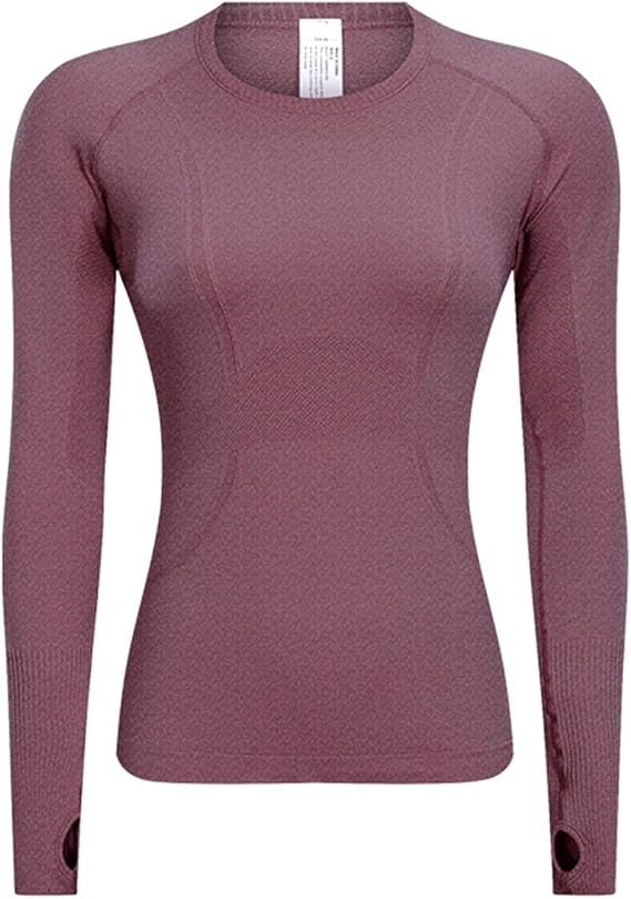 LUYAA Women's Workout Tops Long Sleeve Shirts Yoga Sports Breathable Gym Athletic Top Slim Fit   ... | Amazon (US)