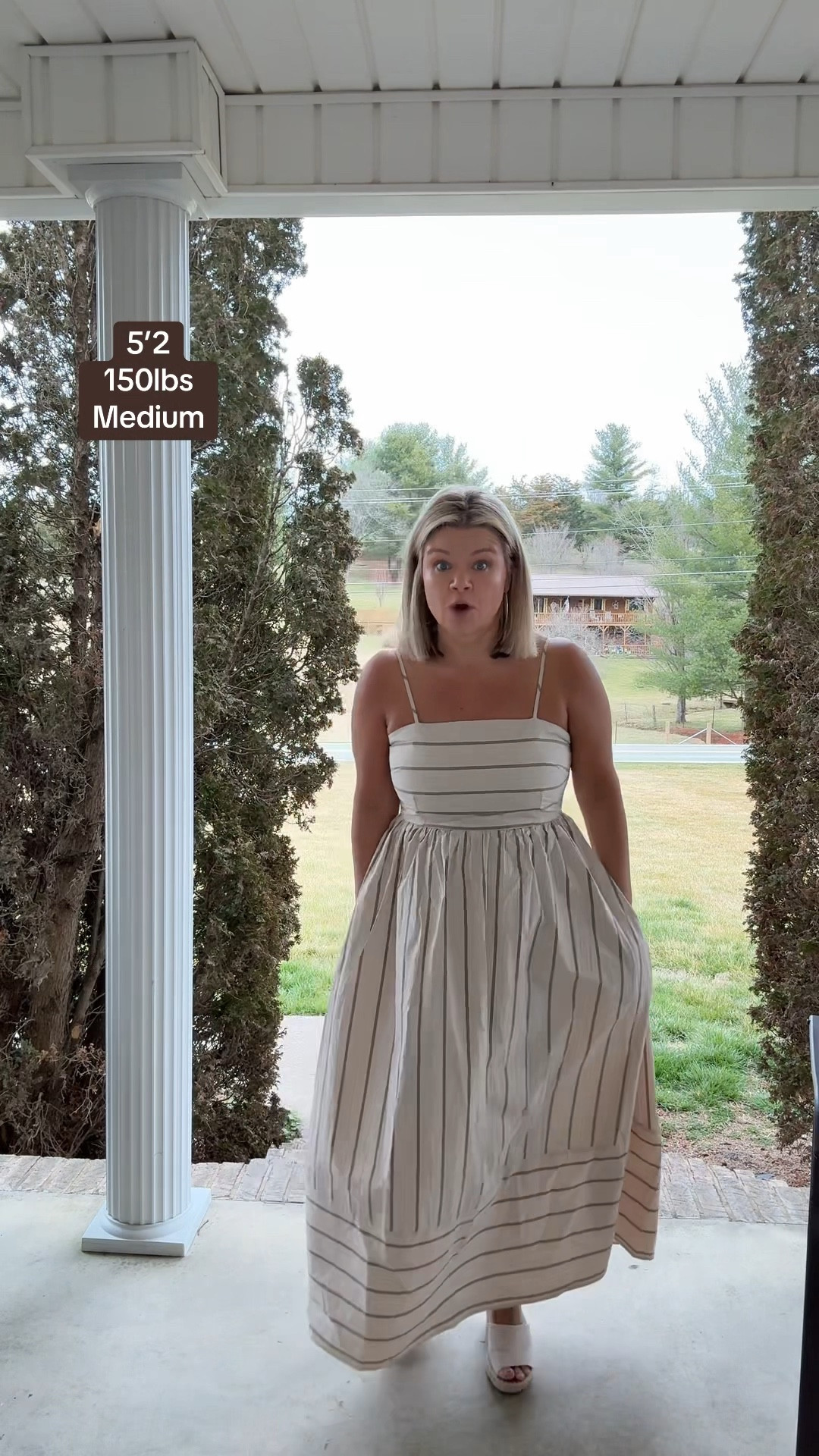 Perfect Spring Dress for shorter girls.

#LTKMidsize #LTKOver40 #LTKPetite