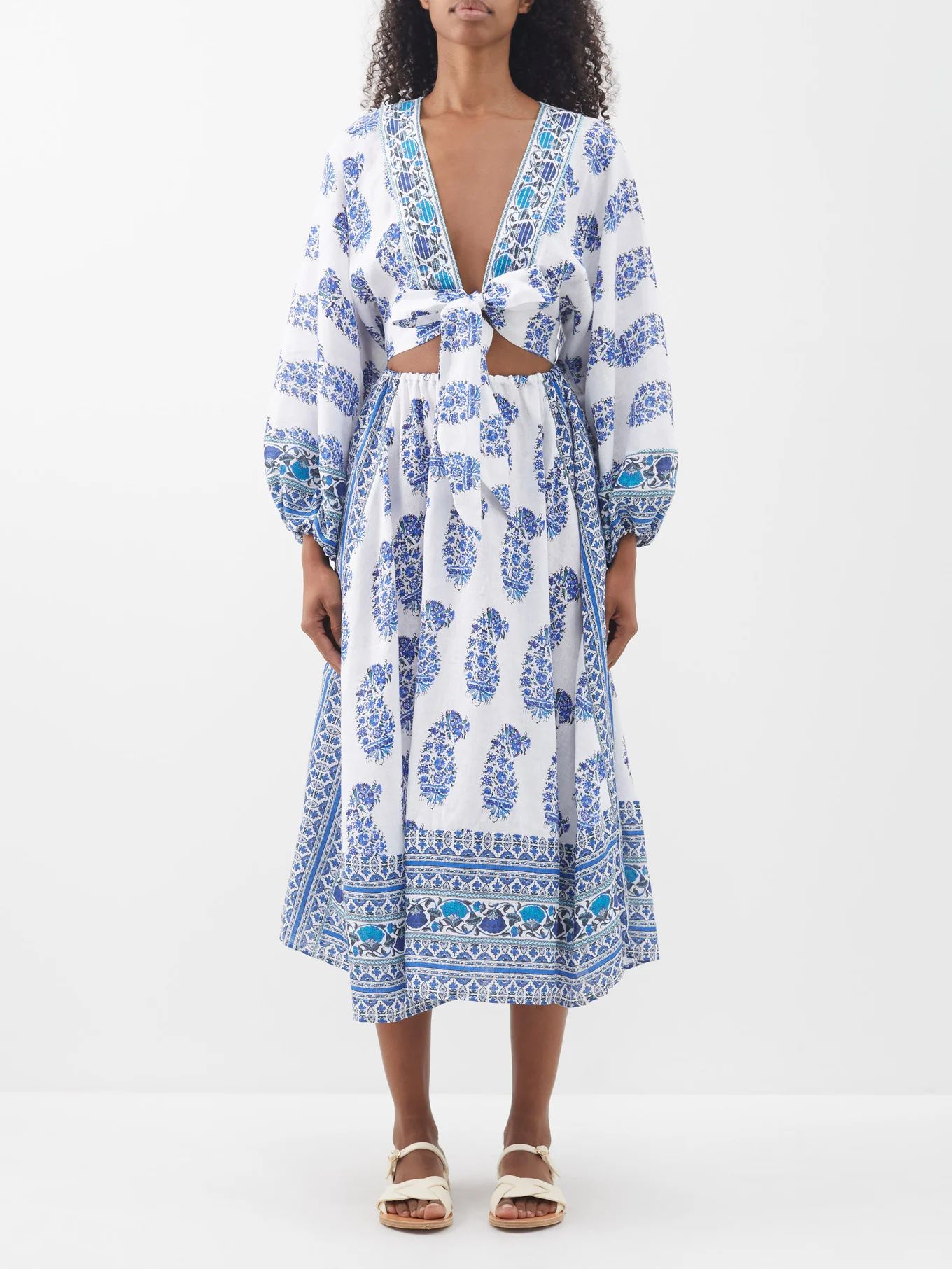 Mar floral-print organic-cotton dress | Boteh | Matches (US)