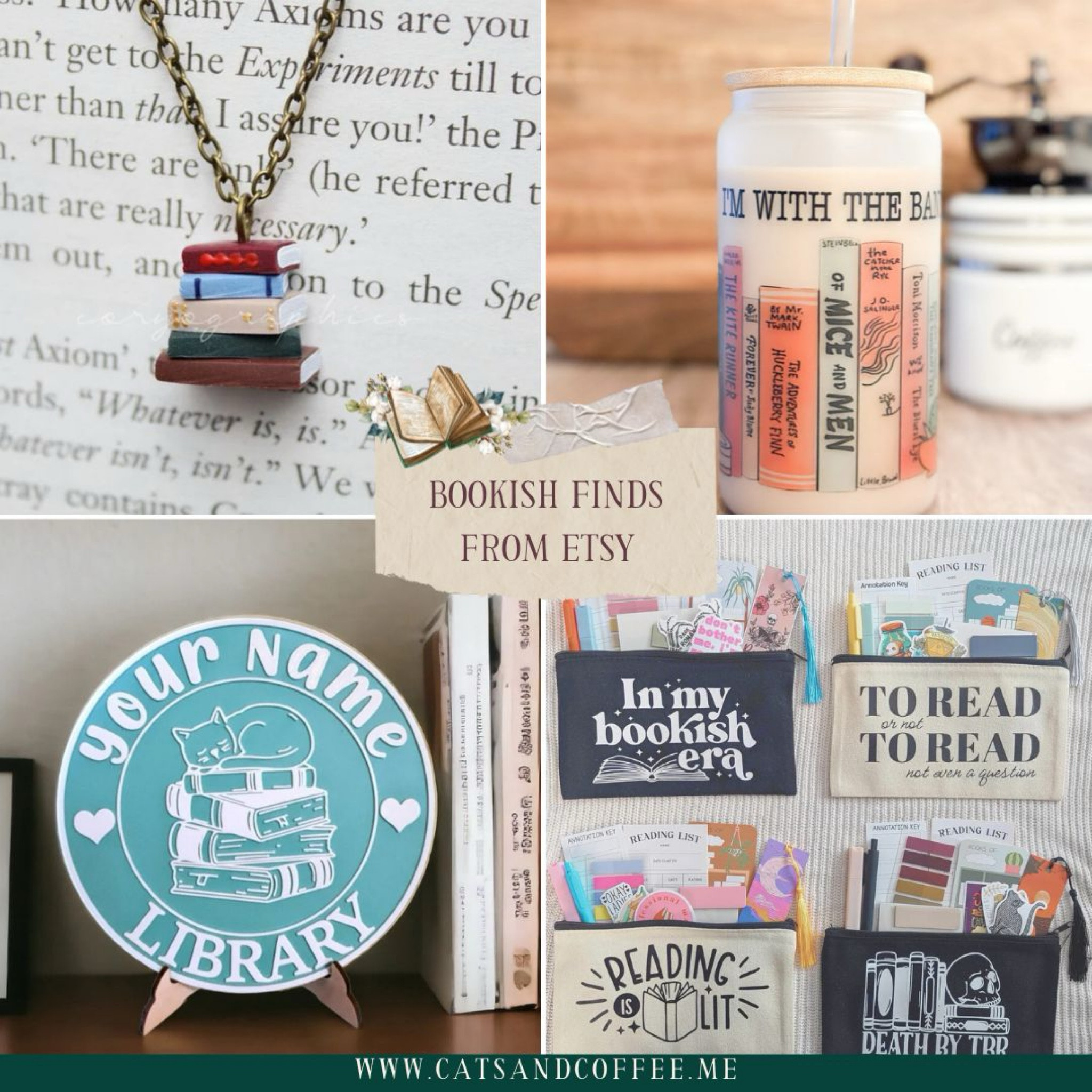  I wanted to highlight (1) small businesses and cool creatives on Etsy and (2) bookish finds that us readers can treat ourselves with because, frankly, we all deserve a little whimsy. So, without further ado, here are a handful of bookish finds from small creatives on Etsy:

#LTKHome #LTKSeasonal #LTKFindsUnder50