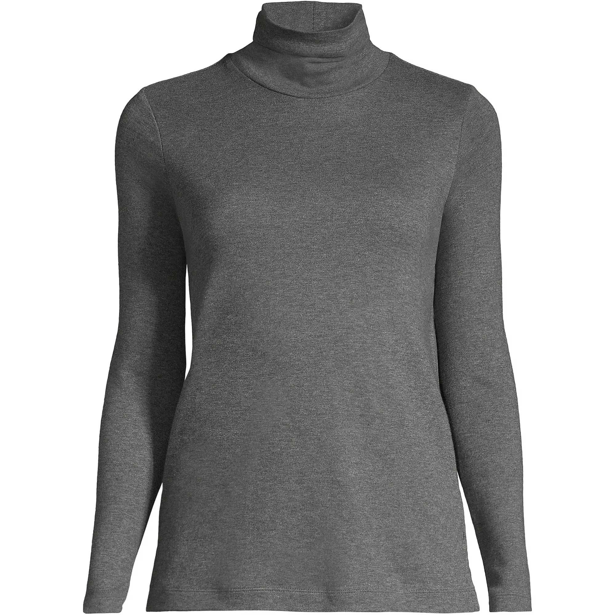 Women's Plus Size Supima Cotton Fitted Long Sleeve Turtleneck | Lands' End (US)