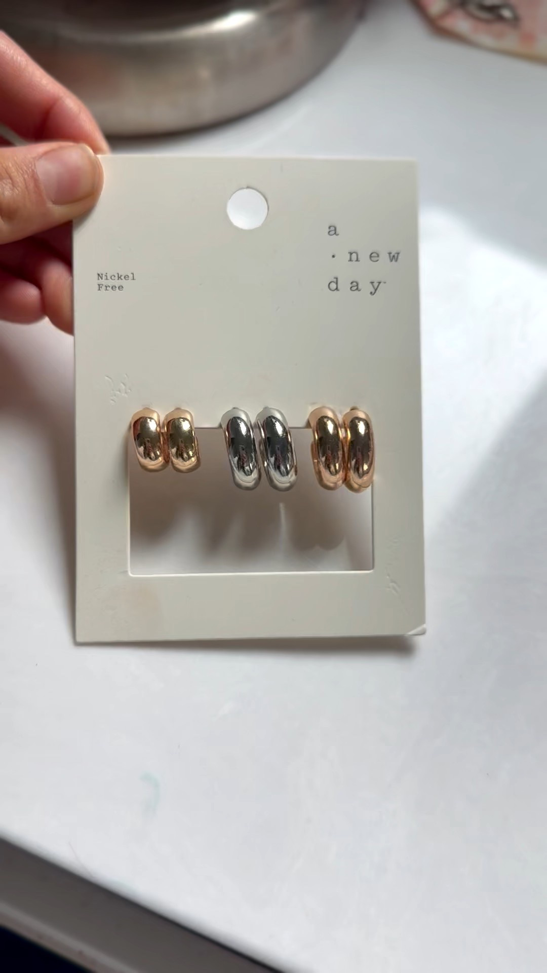 The most perfect chunky earrings! On sale- 3 pairs for only $6.99

Target earrings, target finds, mom outfits, mom style, target sale

#LTKootd #LTKFindsUnder50 #LTKPetite