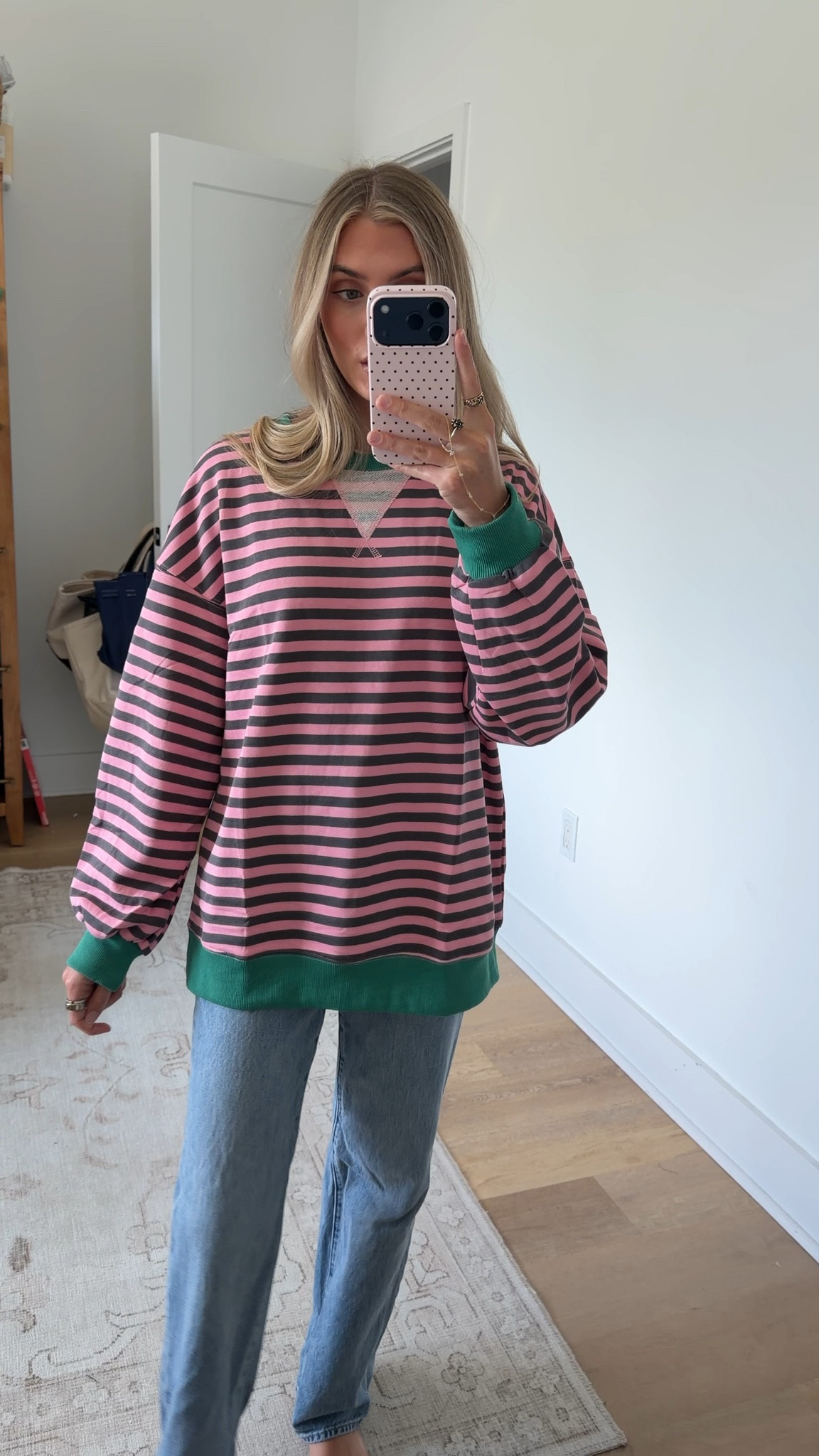 Amazon size small ANRABESS Women’s Striped Oversized Sweatshirts
2026 Fall Fashion Outfits,Lightweight Comfort Sweater,Crewneck Long Sleeve Shirts,Color Block Pullover,Travel All-Day Clothes

#LTKootd #LTKSaleAlert #LTKdayinmylife