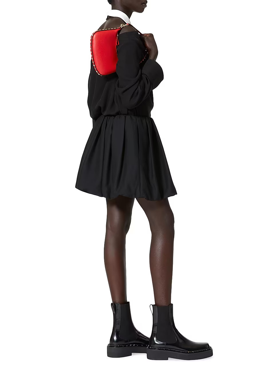 Mini Rockstud Hobo Bag In Grainy Calfskin | Saks Fifth Avenue (UK)