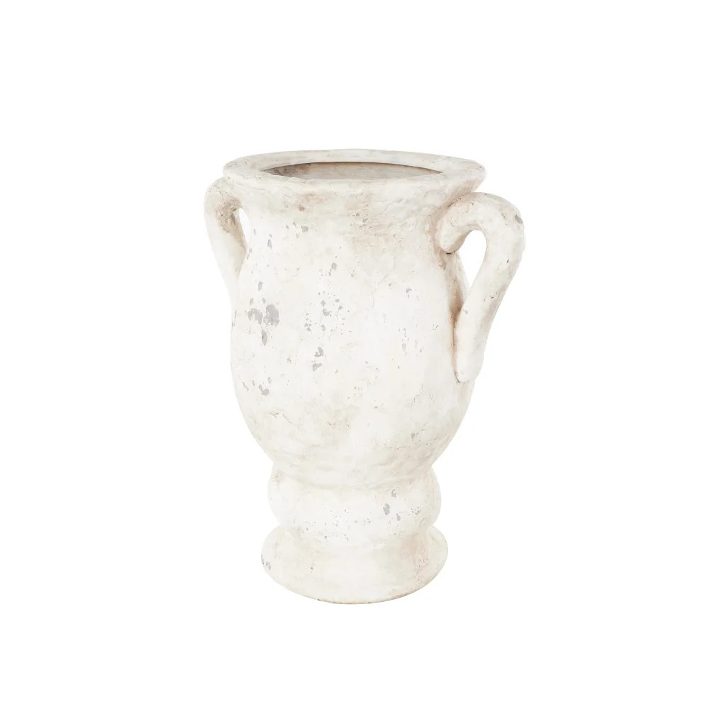 Cole And Grey Ceramic Antique Style Distressed Decorative Vase With Handles | Wayfair North America