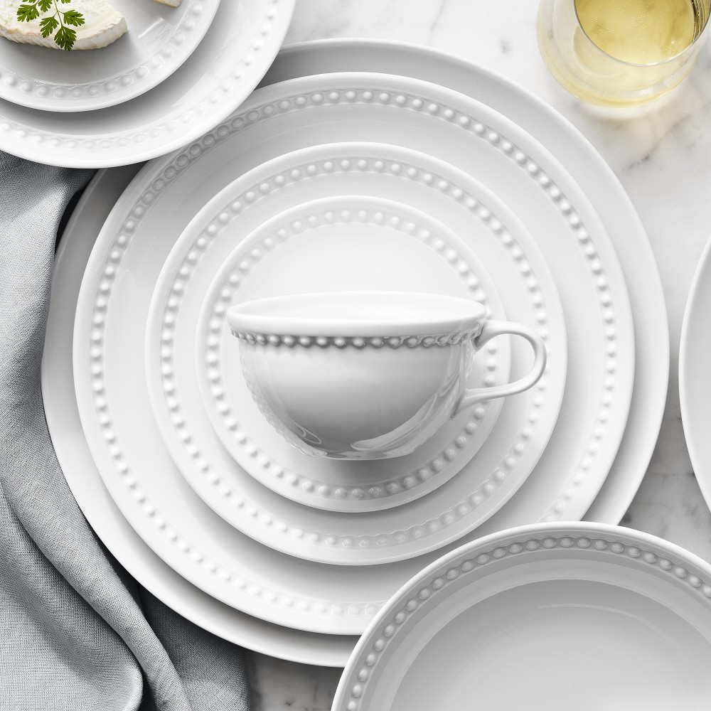 Pillivuyt Beaded Coupe Dinnerware Collection | Williams-Sonoma