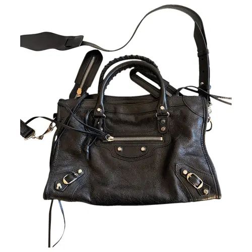 City leather handbag Balenciaga Black in Leather - 40609217 | Vestiaire Collective (Global)