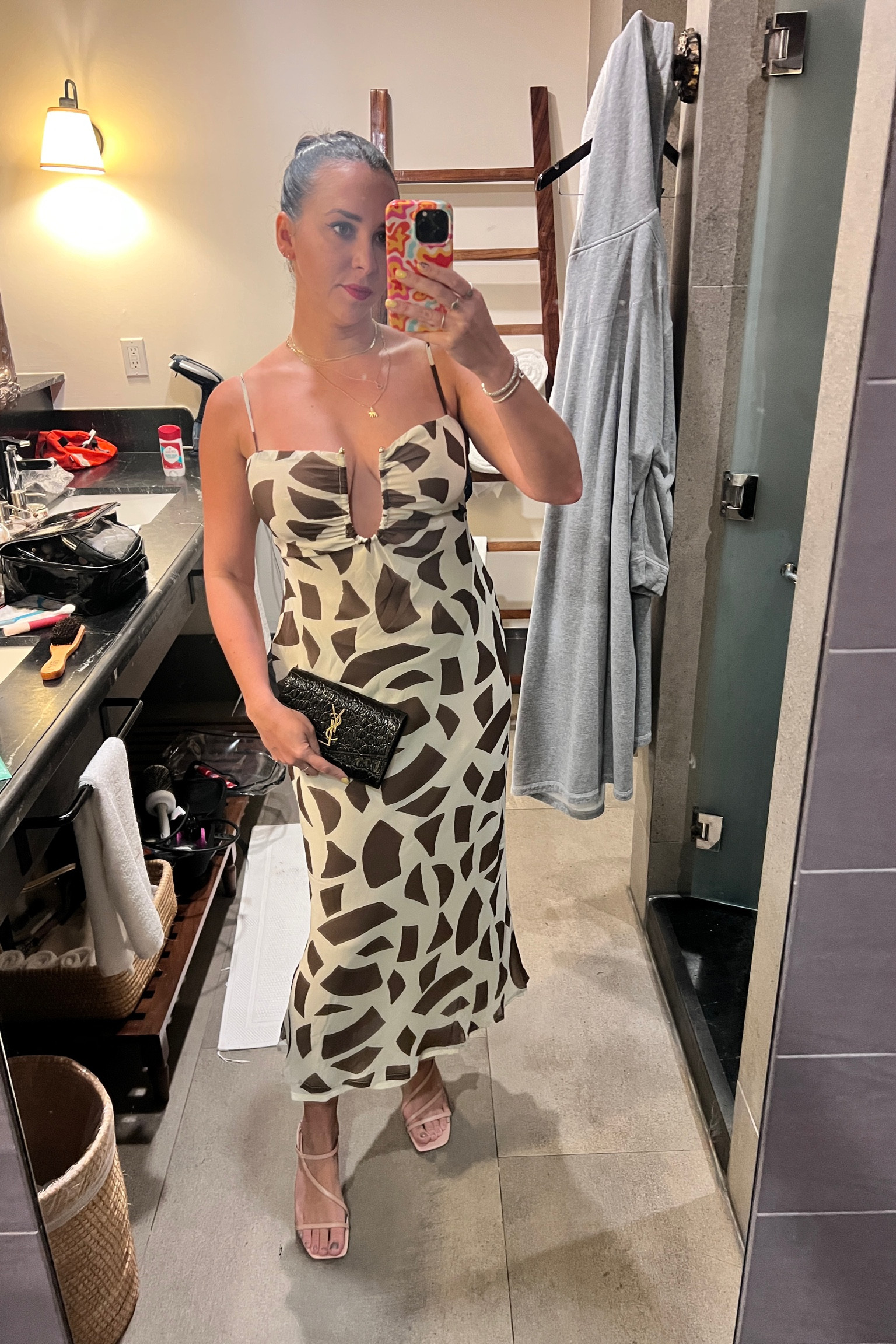 Resort wear. Beach wear. Vacation. Printed midi. Giraffe print. Brown outfit. Style. Outfit. Vacation. Date night. Under 100. Staud. Shopbop. YSL. Saint Laurent. Vacation outfit.

#LTKFindsUnder50 #LTKParties #LTKTravel